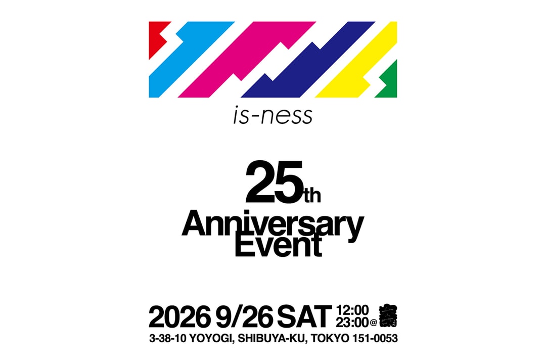 is-ness がブランド設立25周年記念イベントを『Graphpaper TOKYO』にて開催